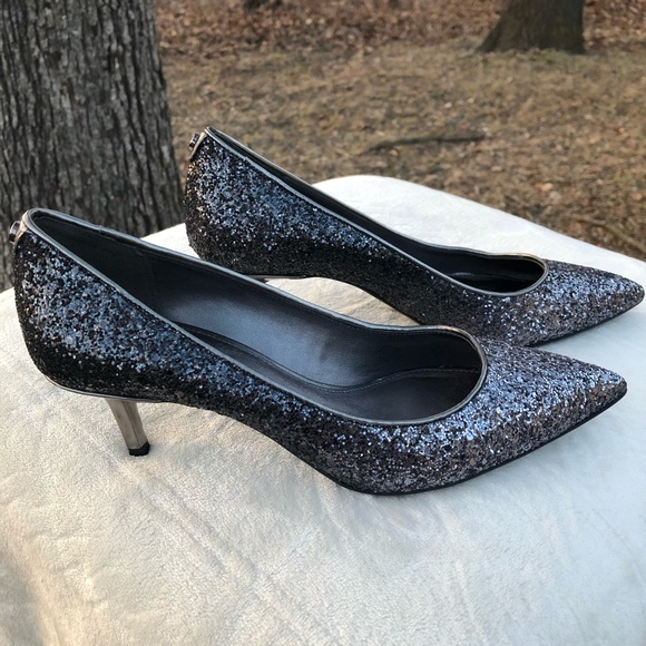 Michael Kors Shoes - Michael Kors Sz. 6.5 Metallic Glitter Kitten Heel